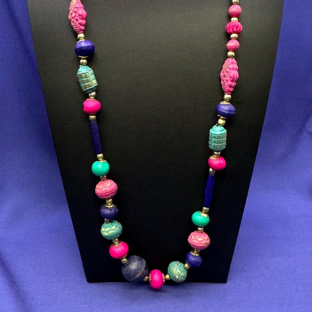 Carol for Eva Graham Colorful Beaded Necklace w/Original Tag